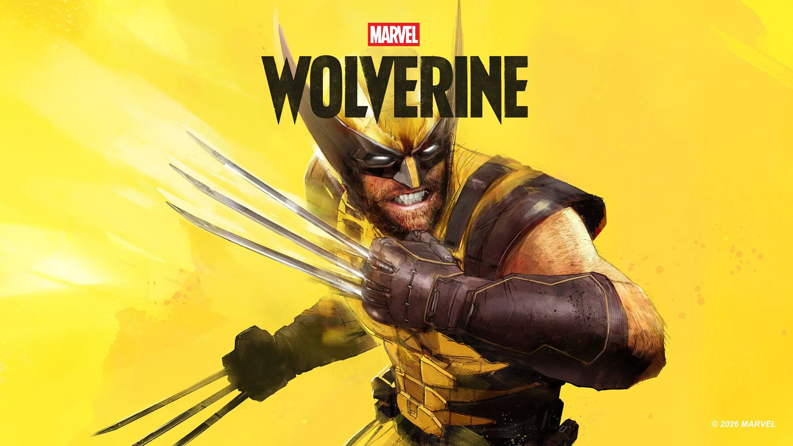 Logan z wysuniętymi pazurami na grafice promocyjnej Marvel's Wolverine