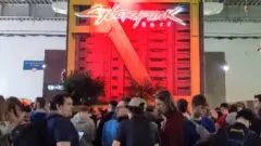 Stoisko Cyberpunka 2077 na Poznań Game Arena