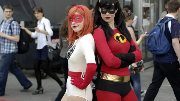 Grupa cosplayerek podczas festiwalu fantastyki Pyrkon w Poznaniu