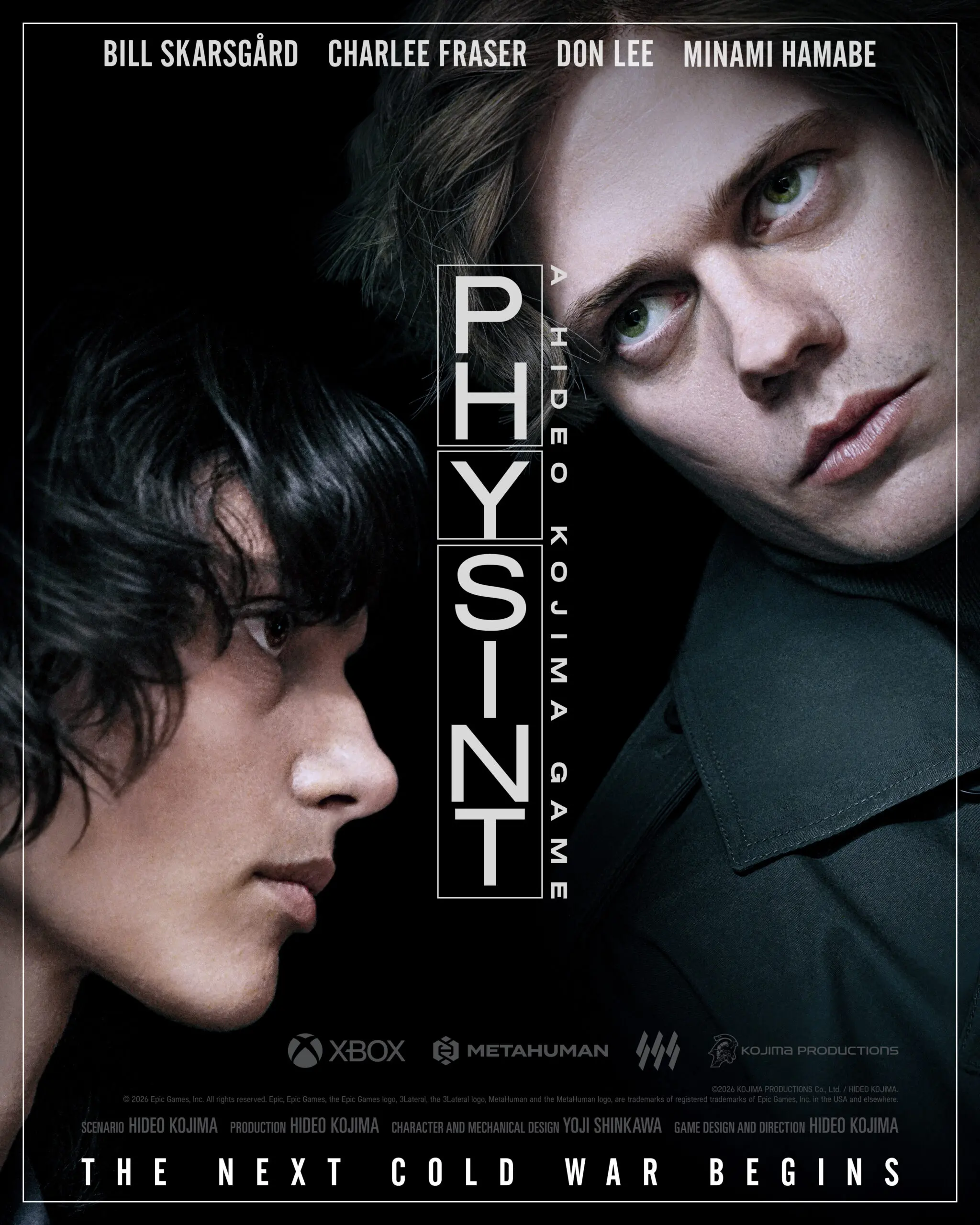 Oficjalny plakat gry Physint z Billem Skarsgårdem w roli głównej