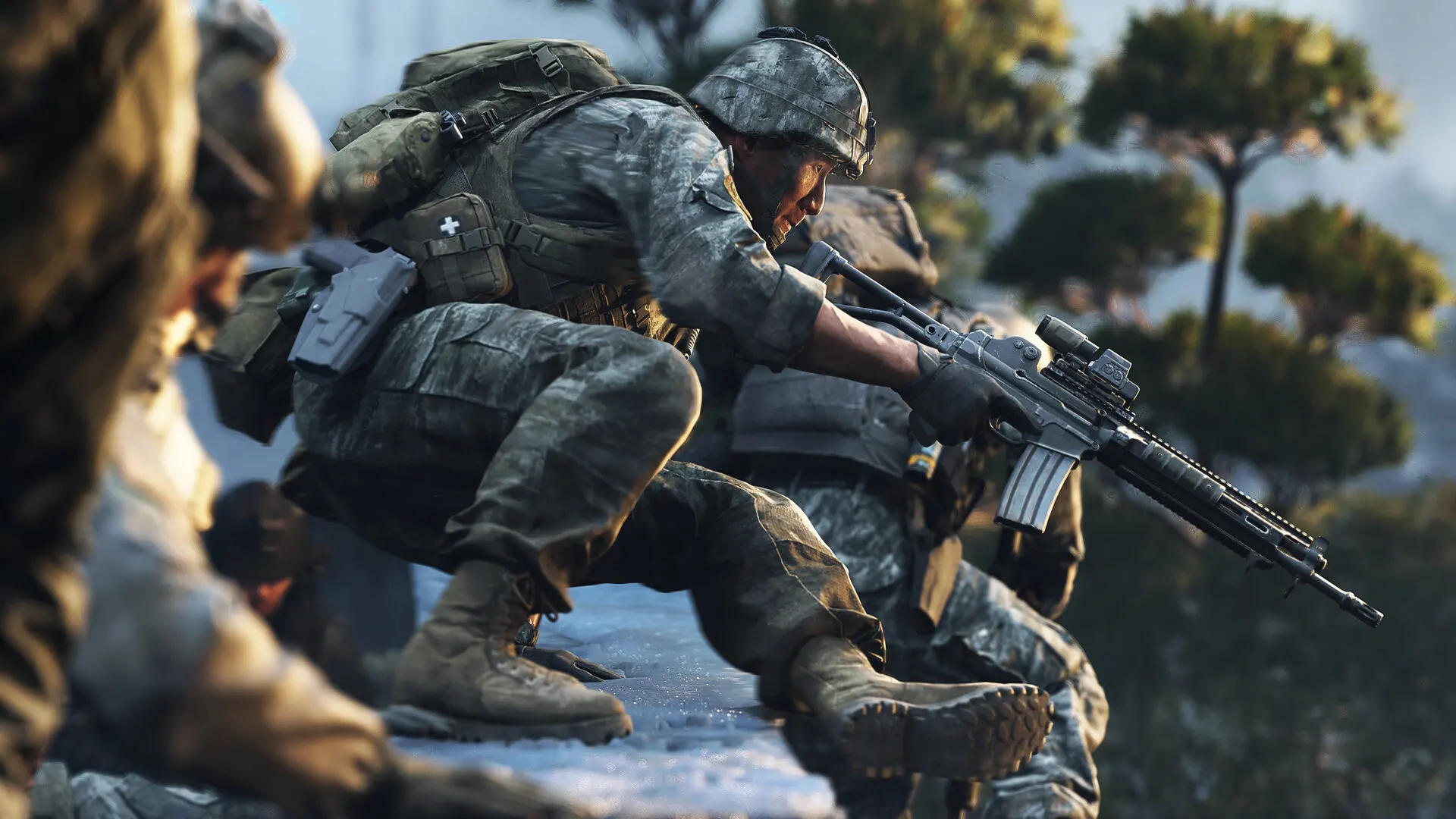 Call of Duty: Modern Warfare 4, oddział w zaśnieżonym terenie