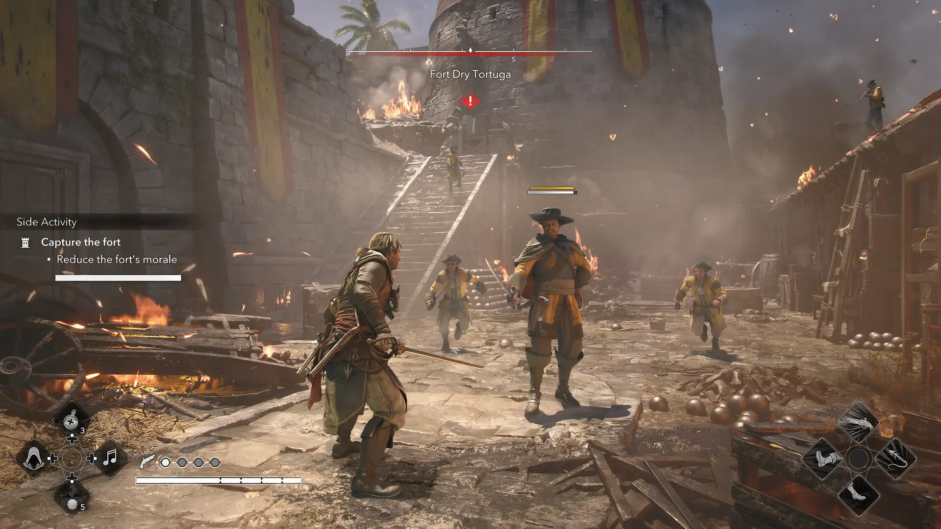 Statek Jackdaw na morzu, kadr z Assassin's Creed Black Flag Resynced