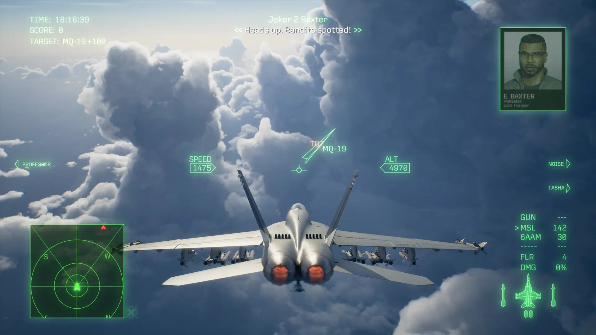 Ace Combat 8: Wings of Theve, scena z gry
