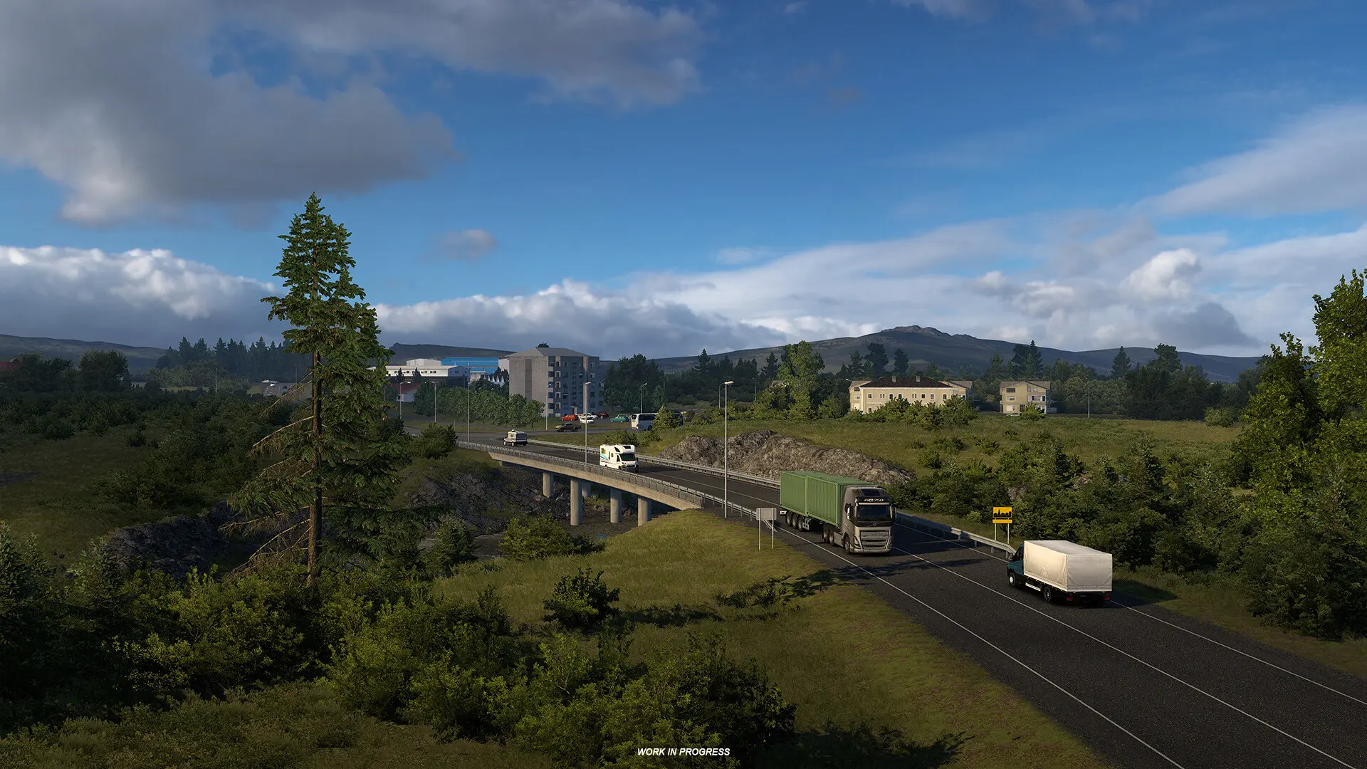 Zorza polarna w ETS2: Iceland