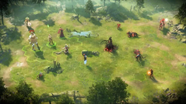 Bitwa armii na trawiastym polu w Heroes of Might and Magic III Remake