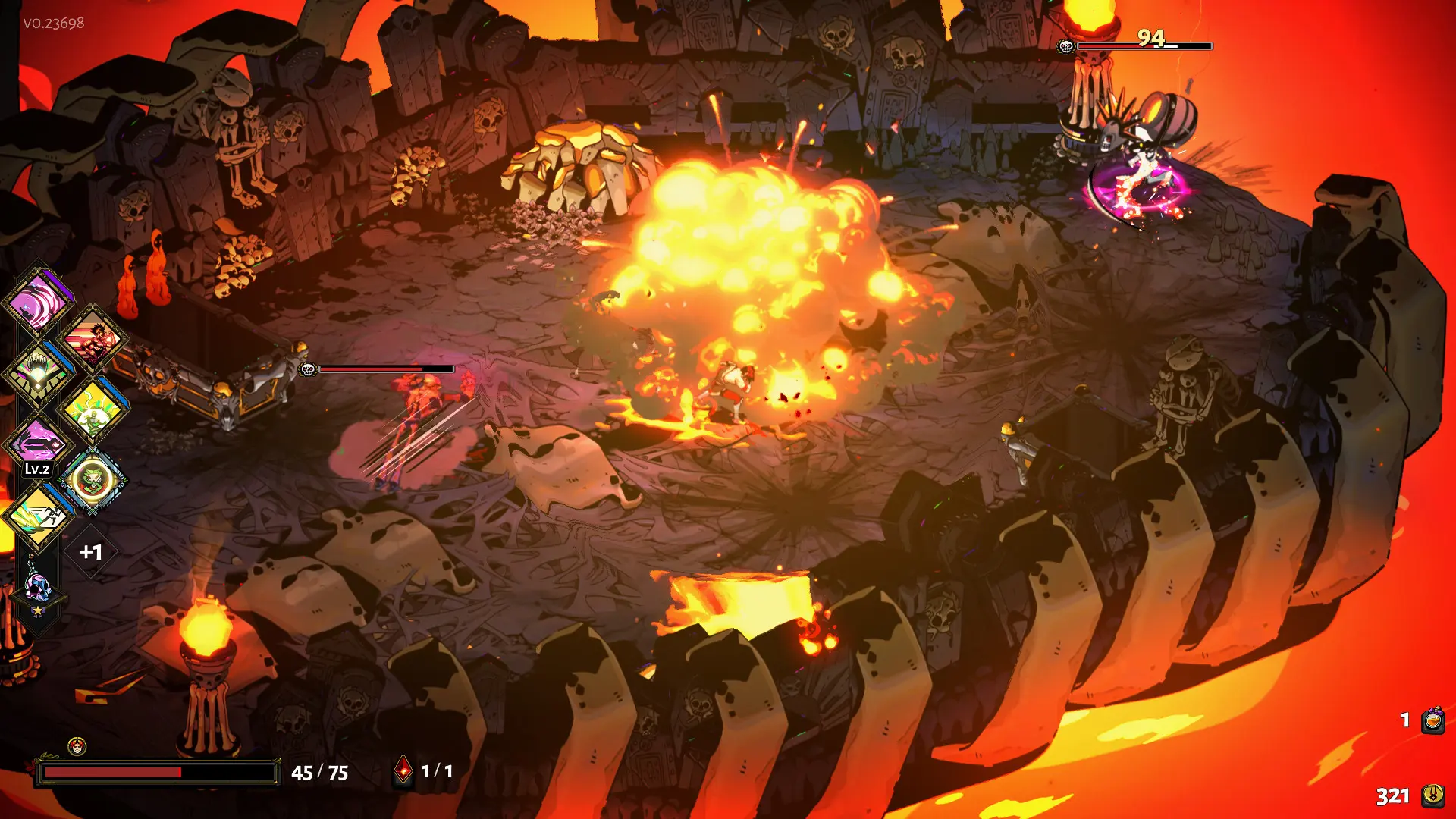 Walka w grze Hades od Supergiant Games