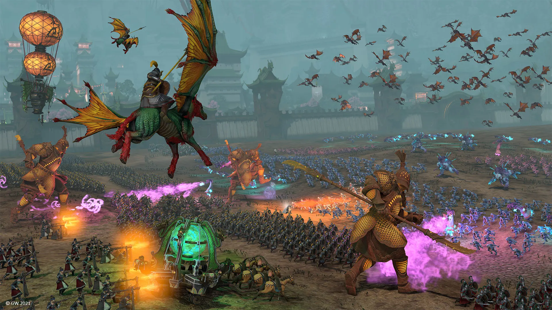 Total War: Warhammer III, bitwa armii na polu walki